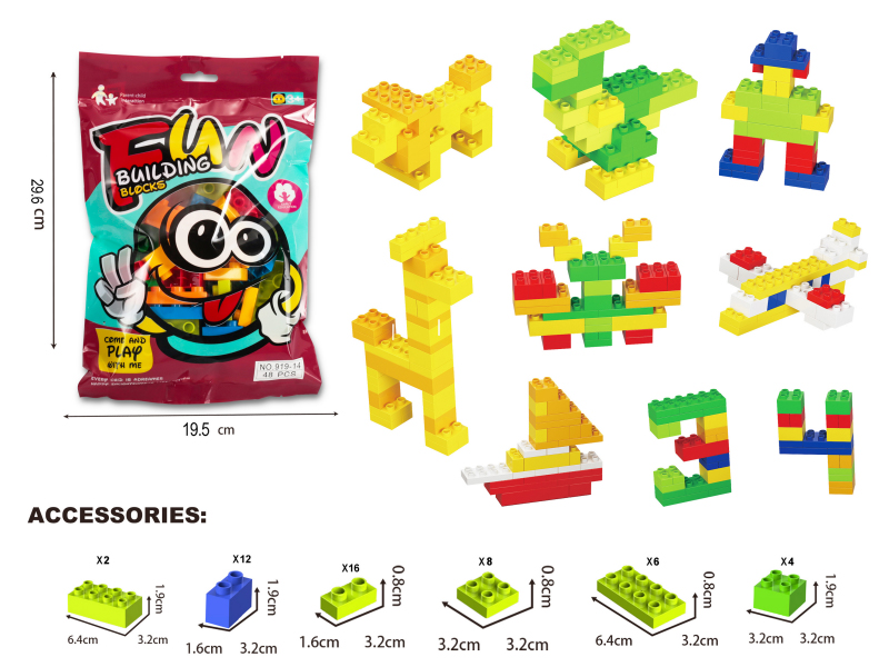 48PCS DIY Building Block