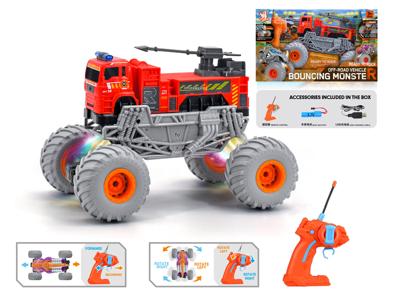 1:16 R/C Wind Fire Wheel Fire Fighting Climbing Vehicle