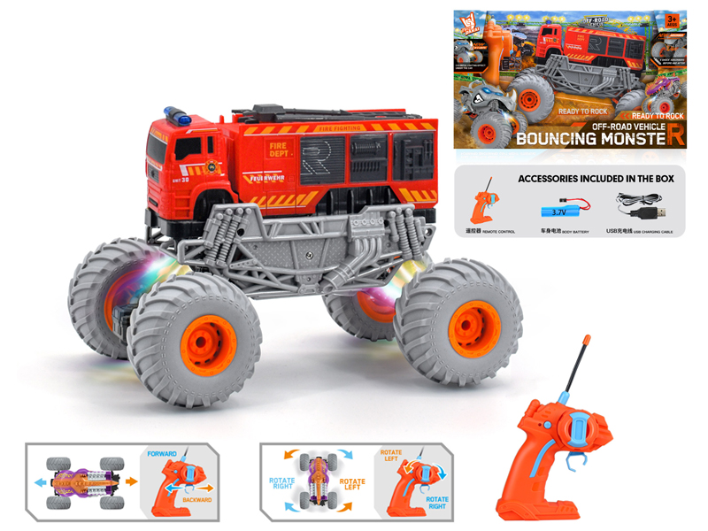 1:16 R/C Wind Fire Wheel Fire Fighting Climbing Vehicle