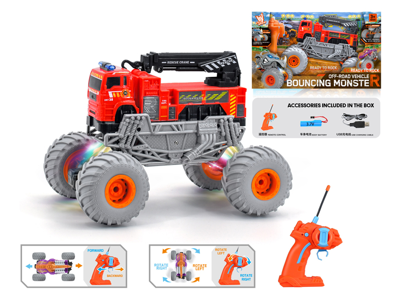 1:16 R/C Wind Fire Wheel Fire Fighting Climbing Vehicle