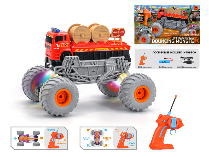 1:16 R/C Wind Fire Wheel Fire Fighting Climbing Vehicle