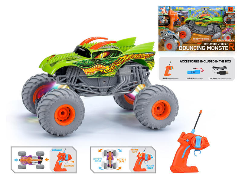 1:16 R/C Wind Fire Wheel Dragon Climbing Vehicle