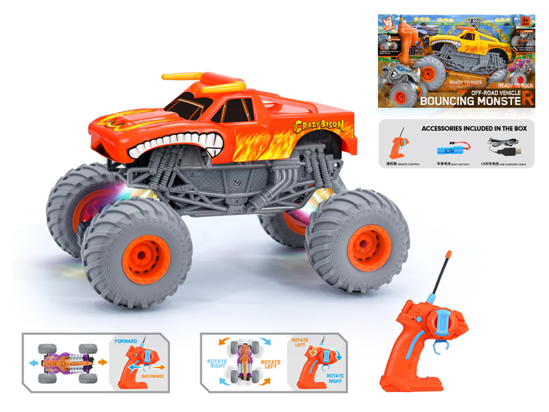 1:16 R/C Wind Fire Wheel Bull Climbing Vehicle