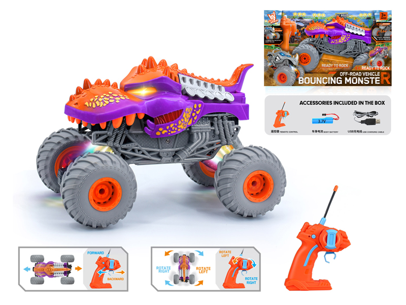 1:16 R/C Wind Fire Wheel Dinosaur Climbing Vehicle