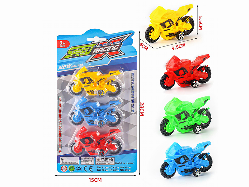Pull Back Solid Color Motorcycle