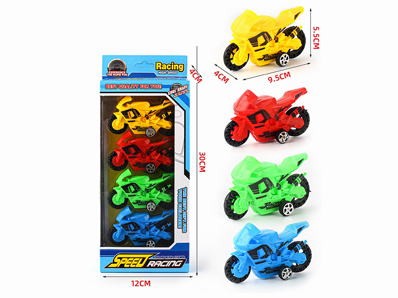 Solid Color Pull Back Motorcycles