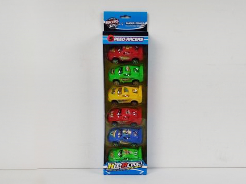 Solid Color Pull Back Racing Car
