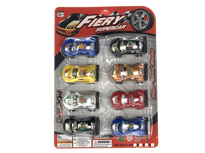 Pull Back Spray-Painted Racing Cars