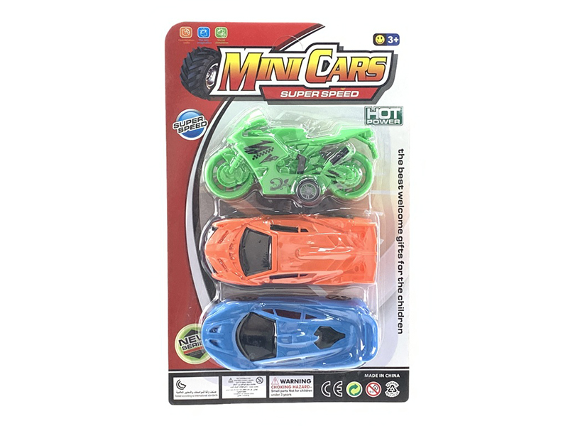 Solid Color Pull Back Racing Cars