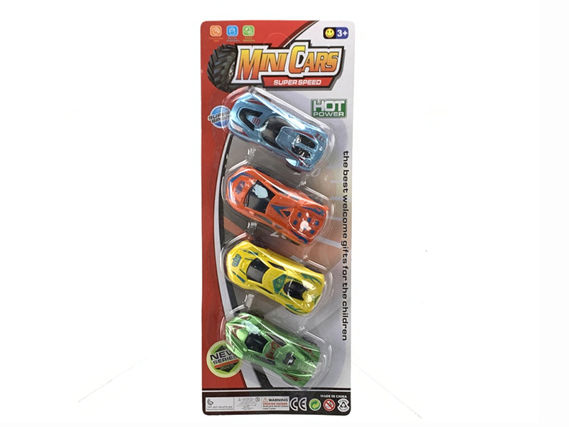 Pull Back Spray-Painted Sports Cars
