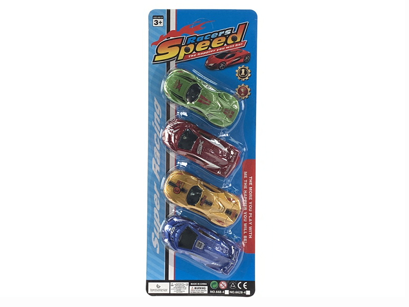 Pull Back Spray-Painted Sports Cars