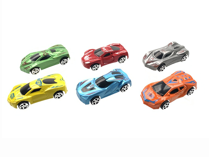 Pull Back Spray-Painted Sports Cars