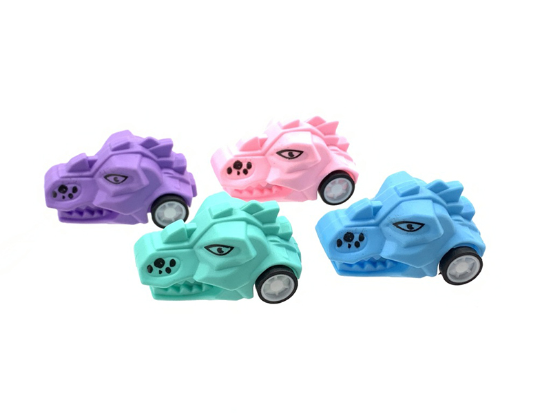 Dinosaur Head Pull Back Car