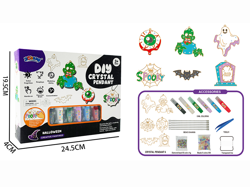 Creative Painting DIY Crystal Pendant - Halloween