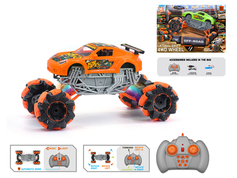 1:16 R/C  Wind Fire Wheel Porsche Stunt Vehicle