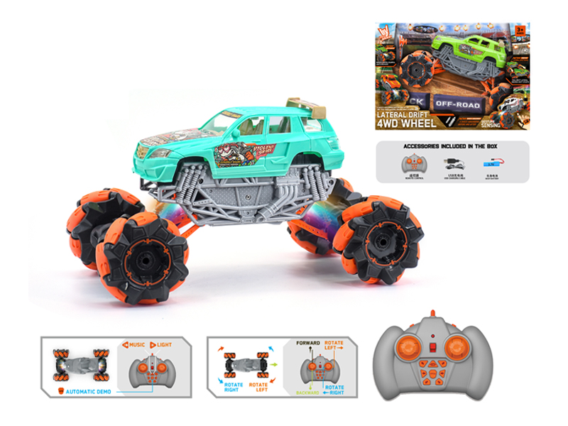 1:16 R/C  Wind Fire Wheel Stunt Vehicle