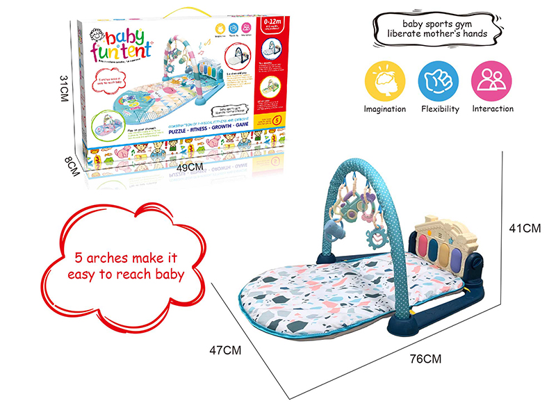 Baby Pedal Piano Fitness Blanket (With Sound/Music)