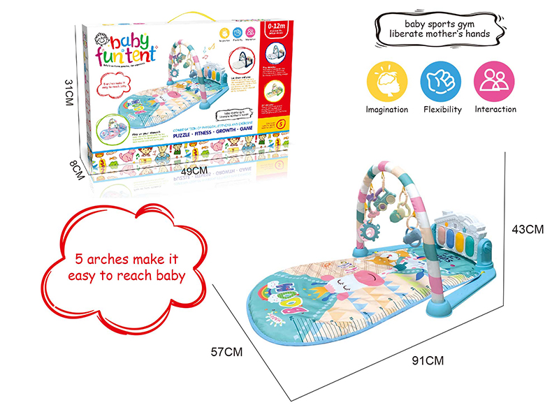 Baby Pedal Piano Fitness Blanket (With Sound/Music)