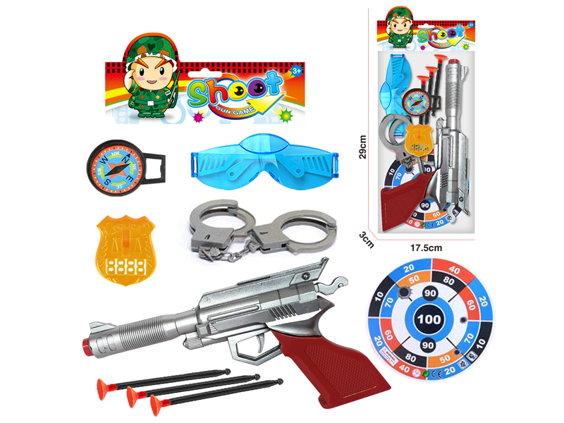 Soft Bullet Gun Police Toy Set