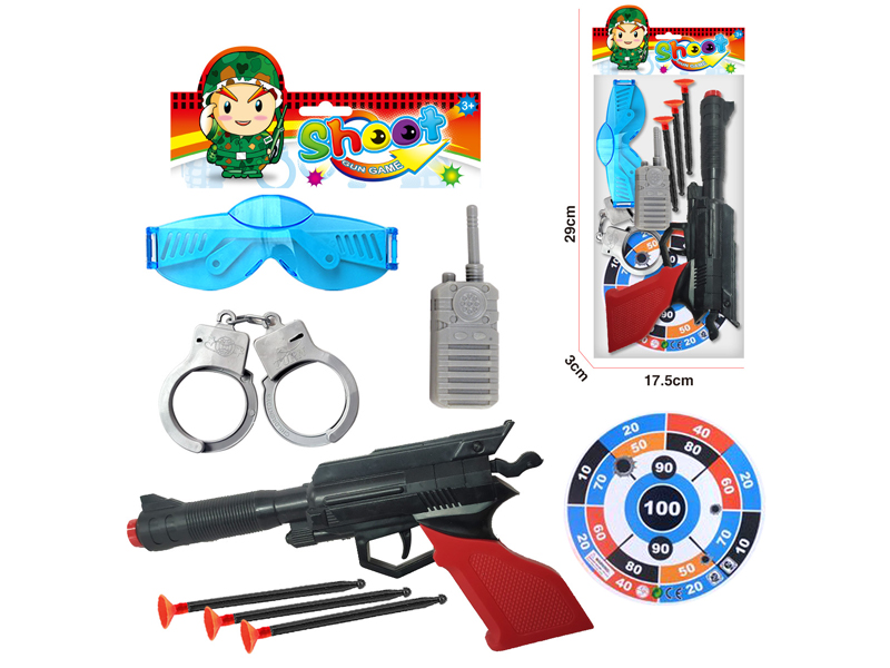 Soft Bullet Gun Police Toy Set