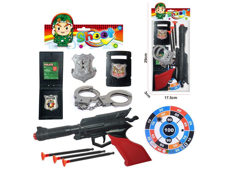 Soft Bullet Gun Police Toy Set