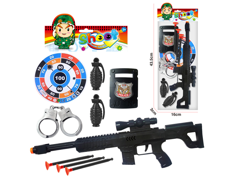 Soft Bullet Gun Police Toy Set