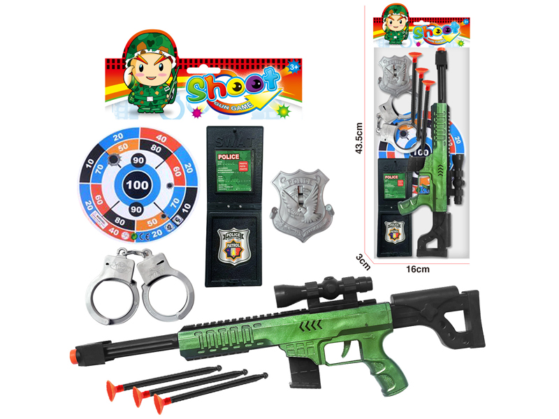 Soft Bullet Gun Police Toy Set