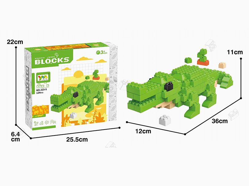 Crocodile Building Blocks 134pcs