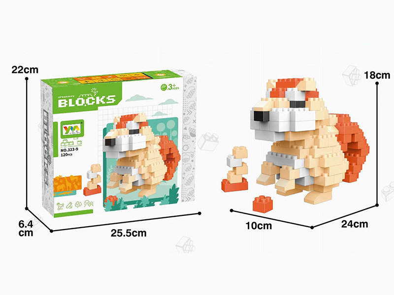 Squirrel Building Blocks 120pcs
