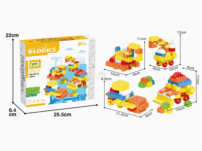 Engineering Scene Building Blocks 138pcs