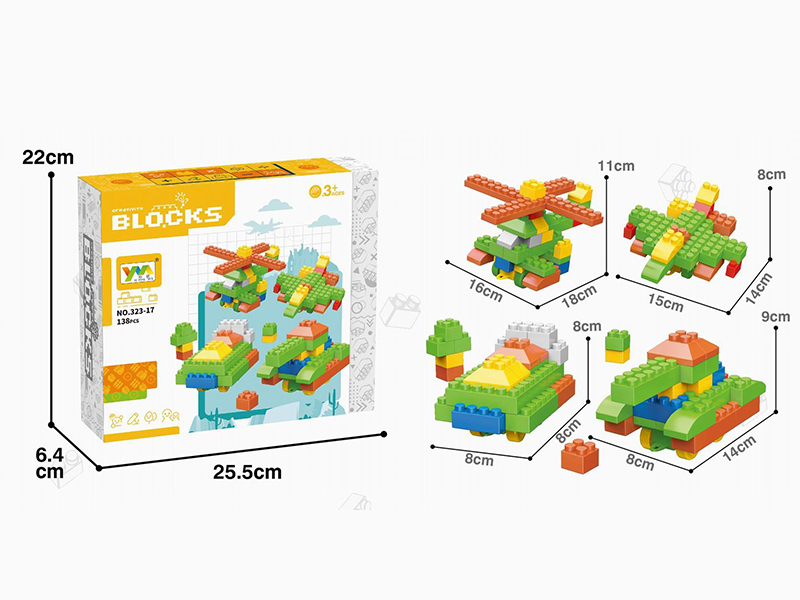 Military Scene Building Blocks 138pcs
