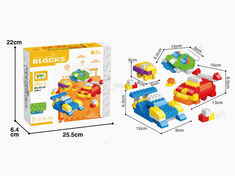 Racing Scene Building Blocks 136pcs