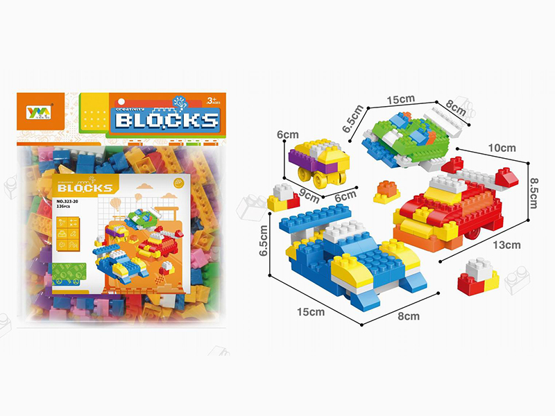 Racing Scene Building Blocks 136pcs