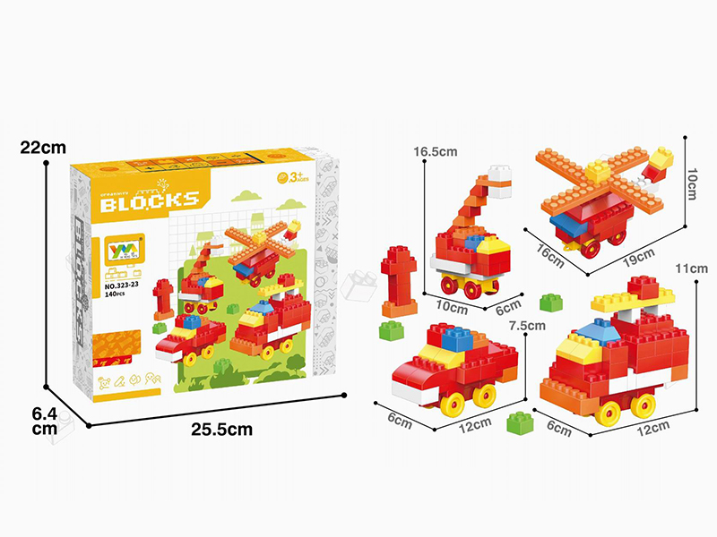 Fire Control Scene Building Blocks 140PCS