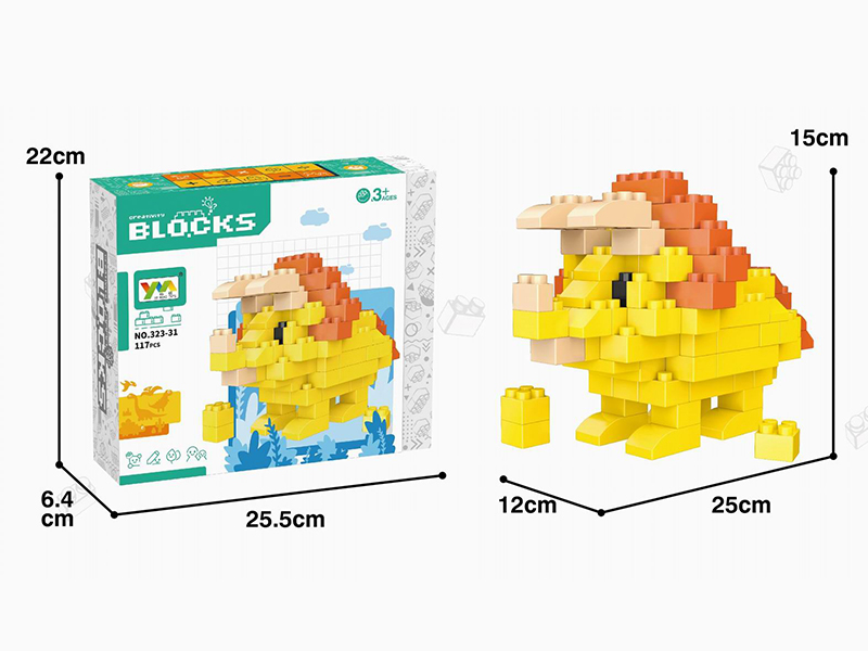 Triceratops Building Blocks 117pcs