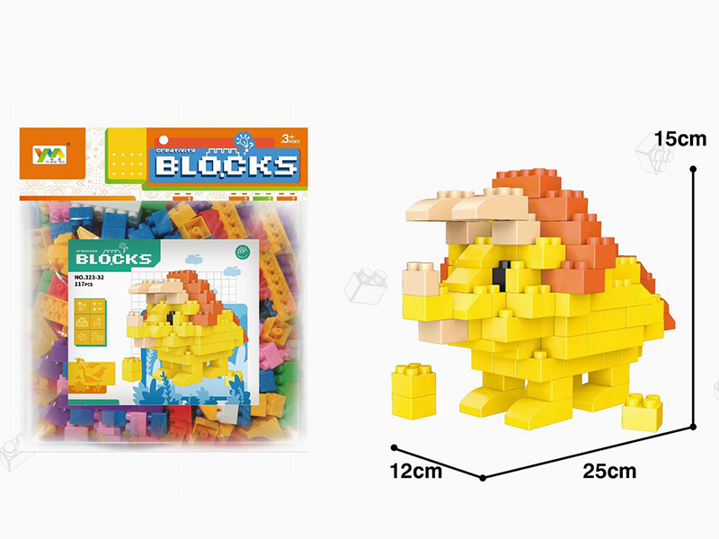 Triceratops Building Blocks 117pcs