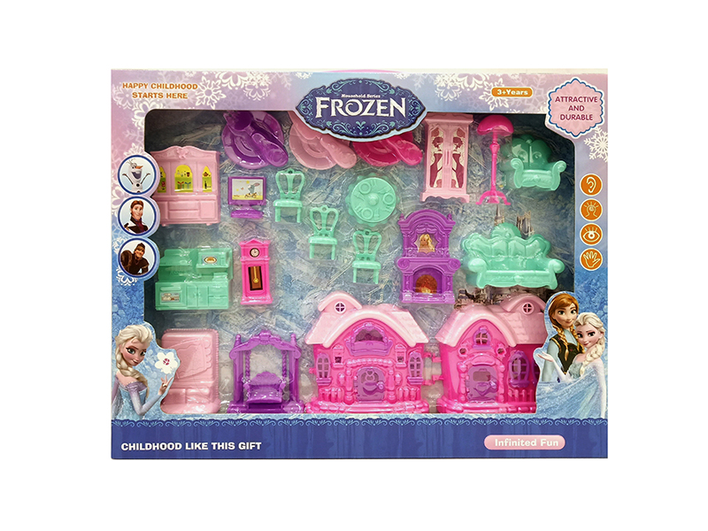 Frozen Villa Furniture Toys With Doll