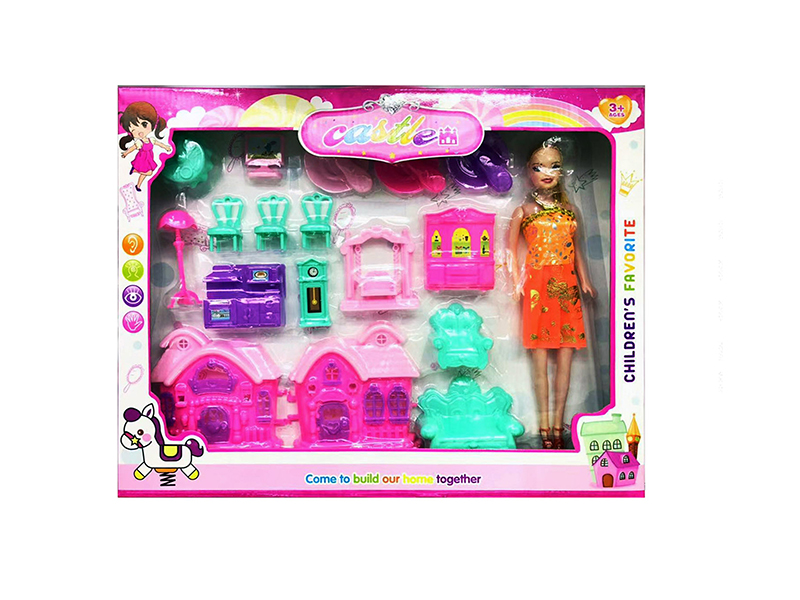 Castle Furniture Toys With Doll