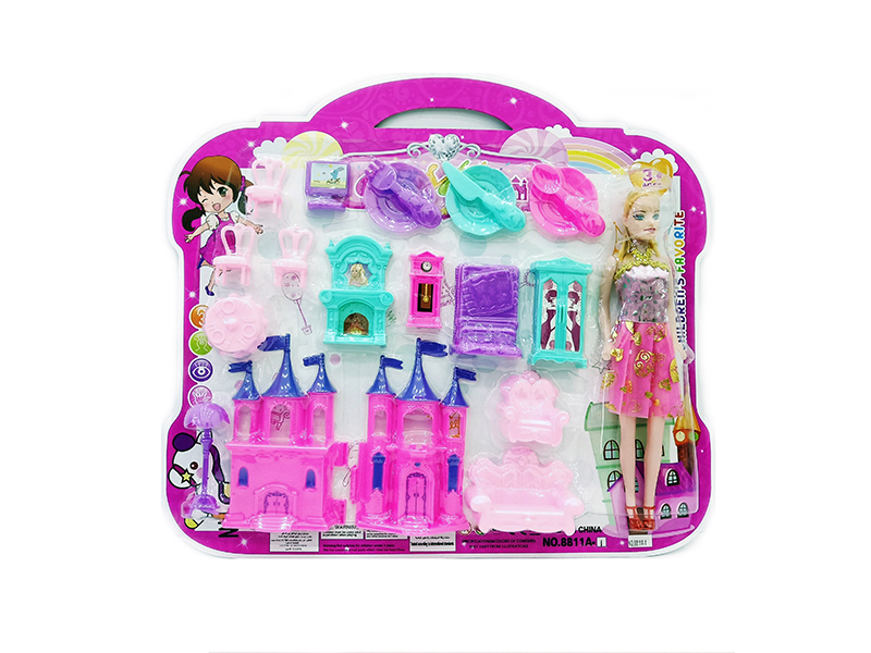 Castle Furniture Toys With Doll