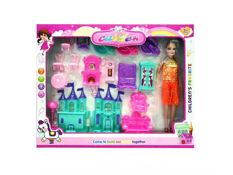 Castle Furniture Toys With Doll
