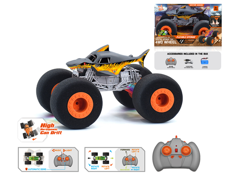 1:16 R/C Wind Fire Wheel Shark Sponge Wheel Car