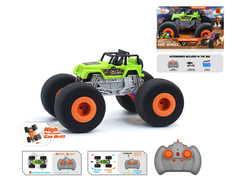1:16 R/C Wind Fire Wheel Jeep Climbing Sponge Car