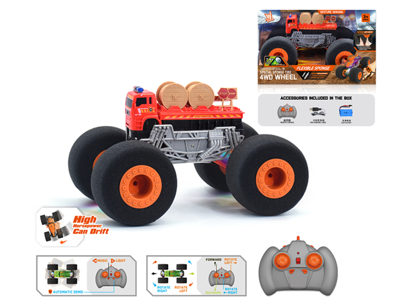 1:16 R/C Wind Fire Wheel Fire Fighting Sponge Wheel Car