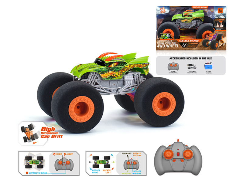 1:16 R/C Wind Fire Wheel Dragon Sponge Wheel Car