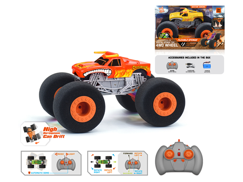 1:16 R/C Wind Fire Wheel Bull Sponge Wheel Car