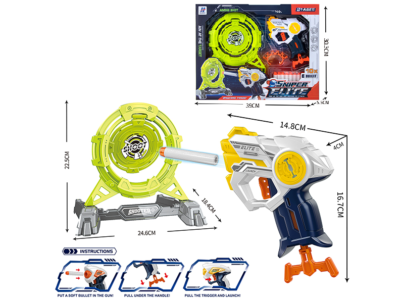 EVA Soft Bullet Gun Target Shooting Game