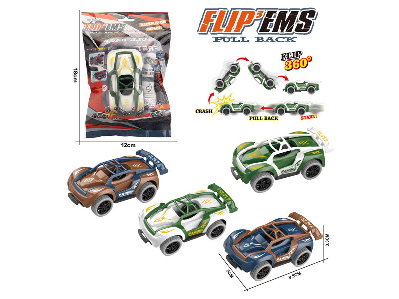 Pull Back Collision Bounce Racing Car