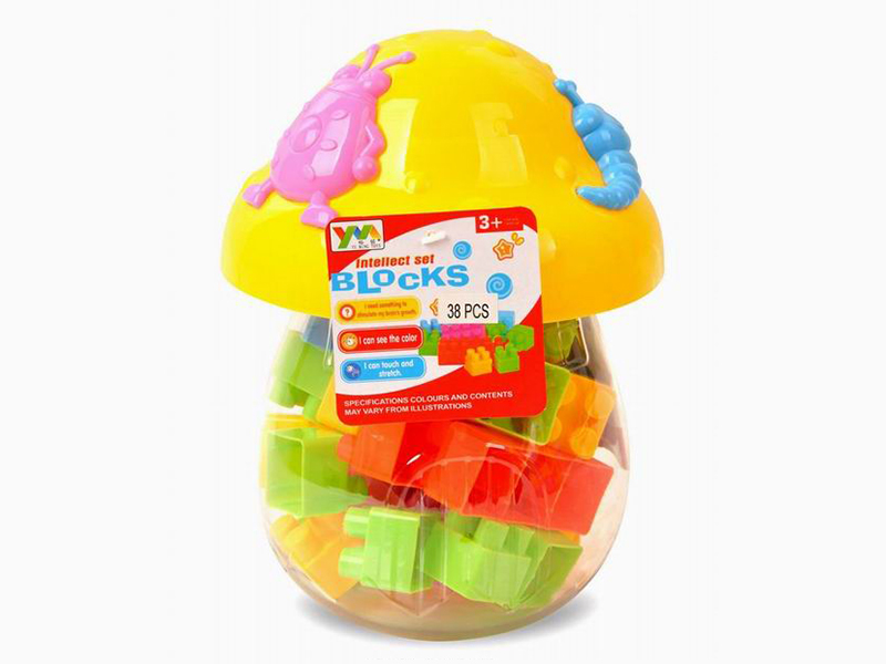 Mushrooms Can Packing Building Blocks 38pcs