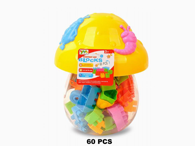 Mushrooms Can Packing Building Blocks 60pcs