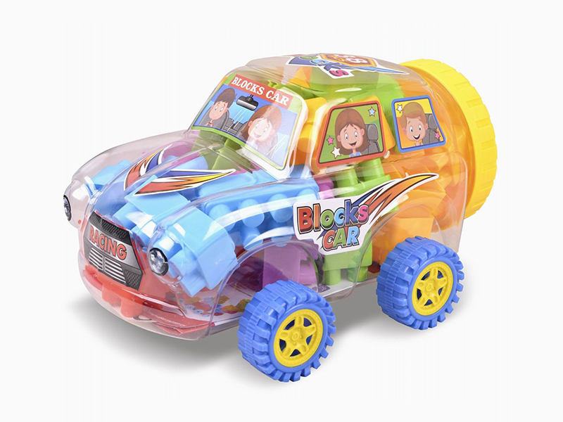 Cartoon Car Can Packing Building Blocks 38PCS